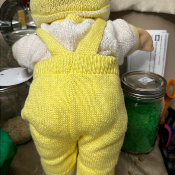 Cabbage Patch Kid Doll in Yellow Hooded Jumpsuit - Picture 6 of 8